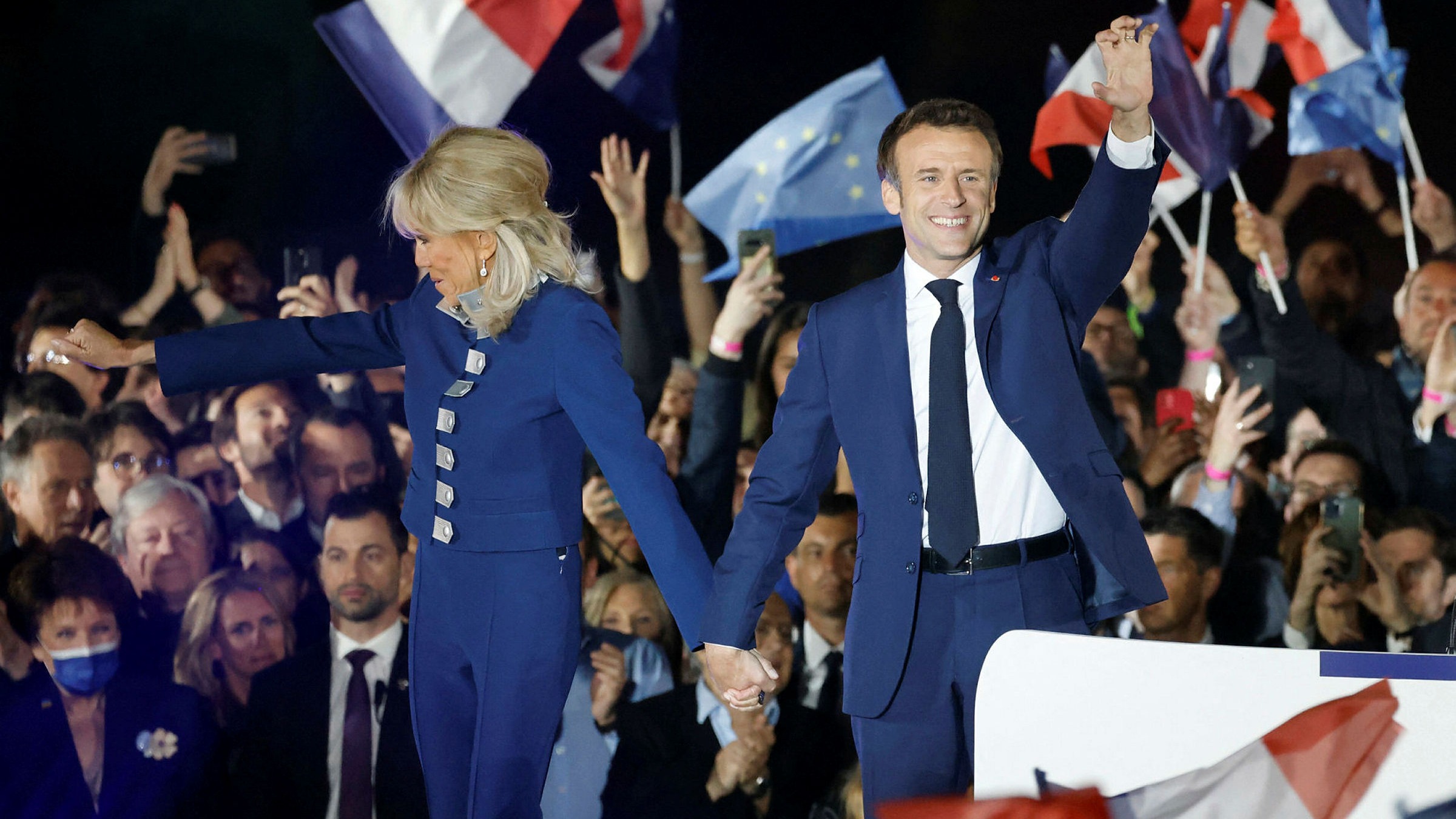 Tổng thống Pháp Emmanuel Macron tái đắc cử