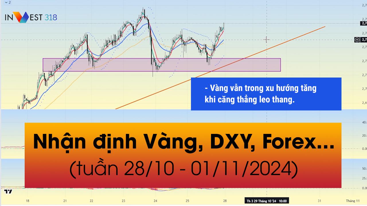 Nhận định Vàng, DXY, Forex... tuần 28/10 - 01/11/2024 | Invest318